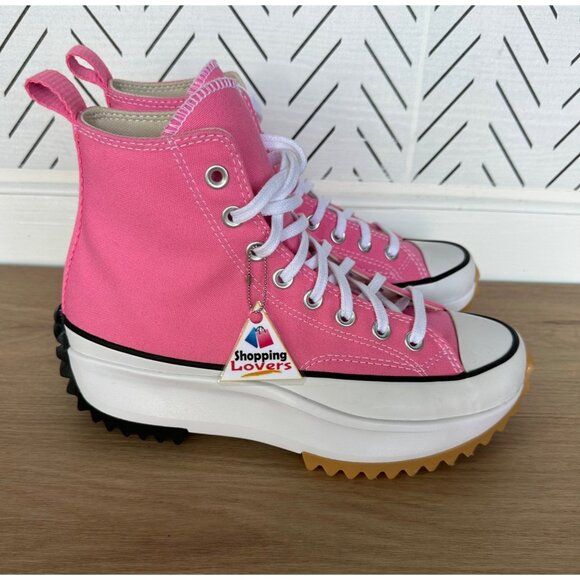 ❤️Converse Run Star Hike Hi Converse 7.5 Womens Shoes Platform Oops Pink A08735C - Picture 10 of 12